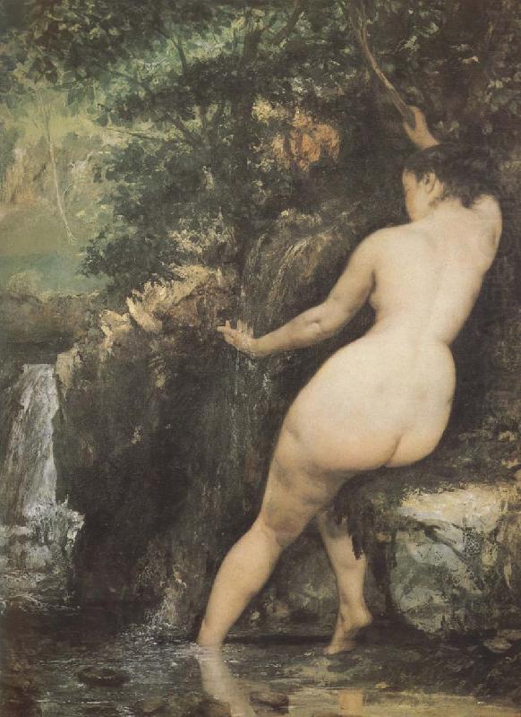 Bather, Gustave Courbet